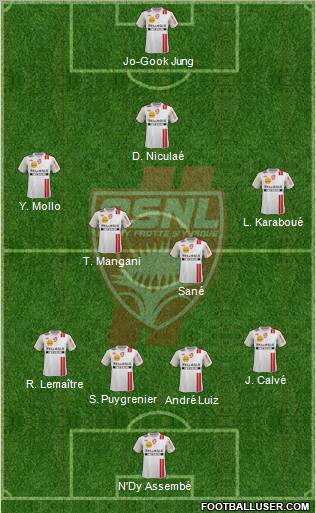 A.S. Nancy Lorraine Formation 2012