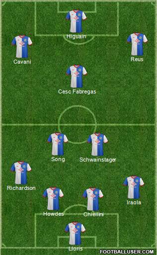 Blackburn Rovers Formation 2012