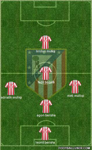 Atlético Madrid B Formation 2012