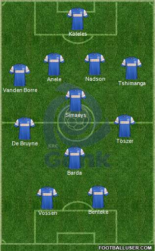 K Racing Club Genk Formation 2012