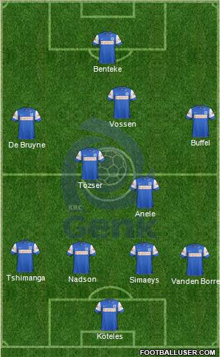 K Racing Club Genk Formation 2012