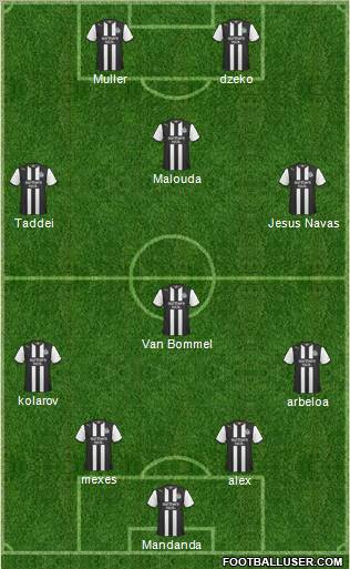 Newcastle United Formation 2012