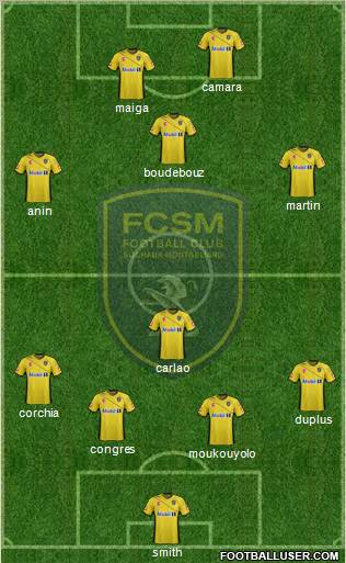 FC Sochaux-Montbéliard Formation 2012