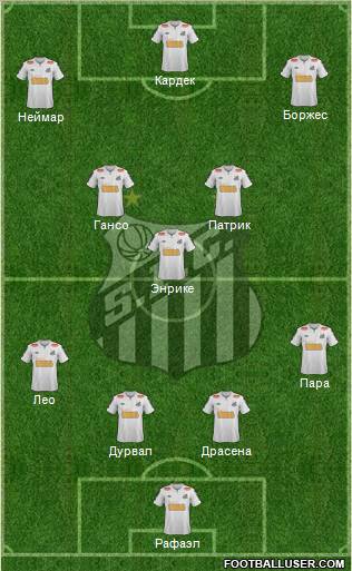 Santos FC Formation 2012