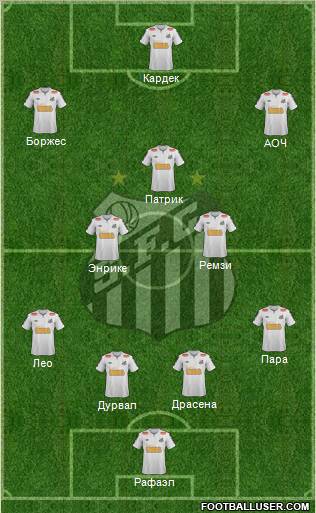 Santos FC Formation 2012