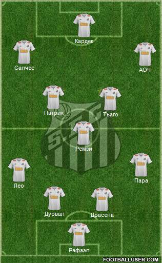 Santos FC Formation 2012