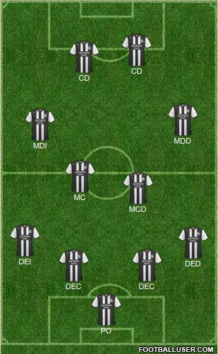 Newcastle United Formation 2012