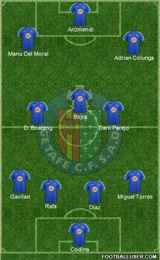 Getafe C.F., S.A.D. Formation 2012