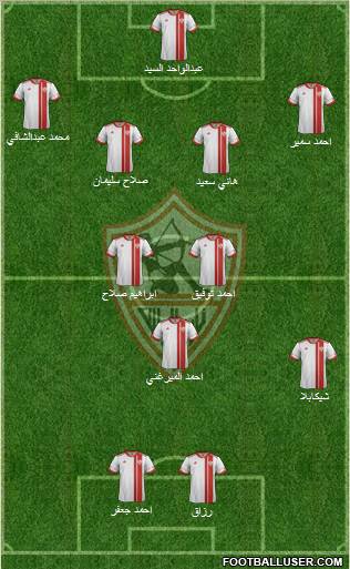 Zamalek Sporting Club Formation 2012