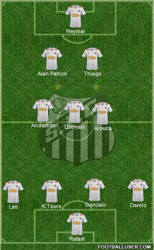 Santos FC Formation 2012