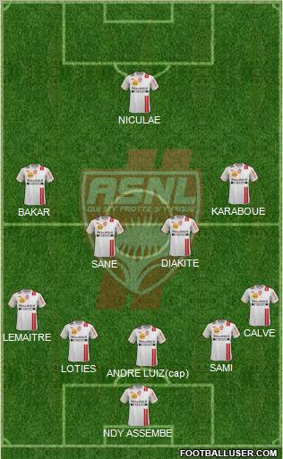 A.S. Nancy Lorraine Formation 2012