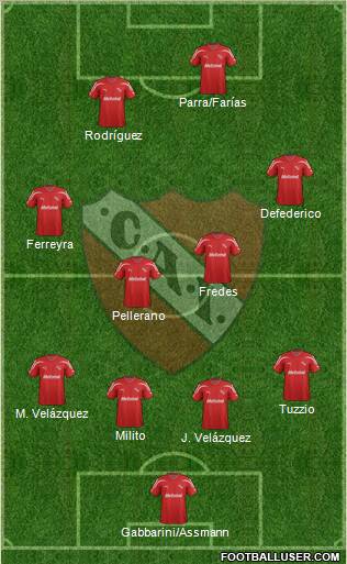 Independiente Formation 2012