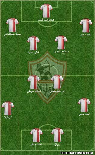 Zamalek Sporting Club Formation 2012