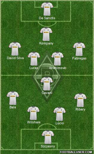 Borussia Mönchengladbach Formation 2012