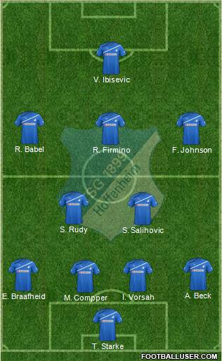 TSG 1899 Hoffenheim Formation 2012