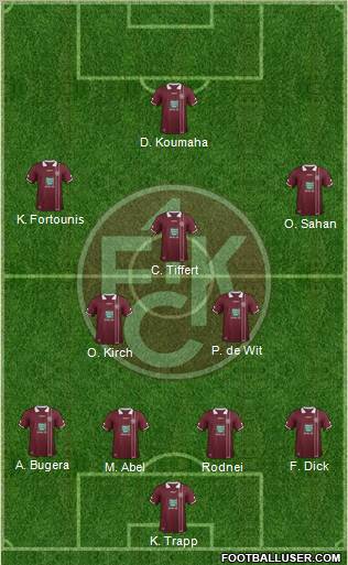 1.FC Kaiserslautern Formation 2012