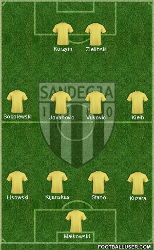 Sandecja Nowy Sacz Formation 2012