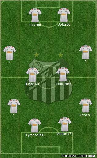 Santos FC Formation 2012