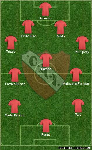 Independiente Formation 2012