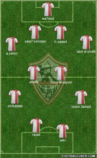 Zamalek Sporting Club Formation 2012