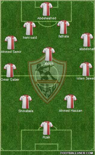 Zamalek Sporting Club Formation 2012