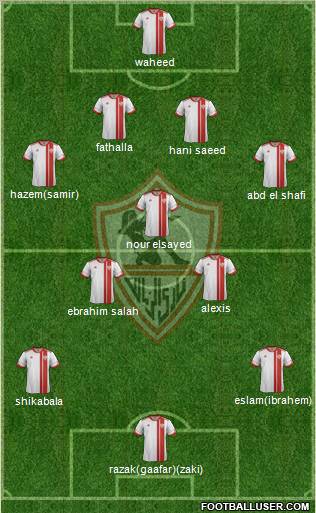 Zamalek Sporting Club Formation 2012