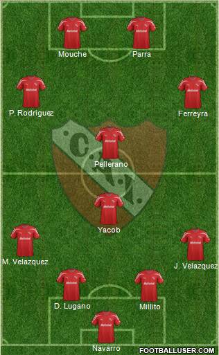 Independiente Formation 2012