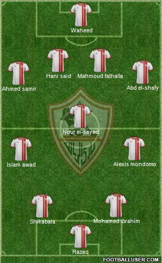 Zamalek Sporting Club Formation 2012