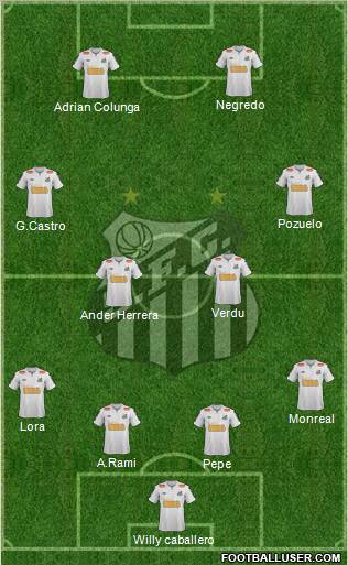 Santos FC Formation 2012