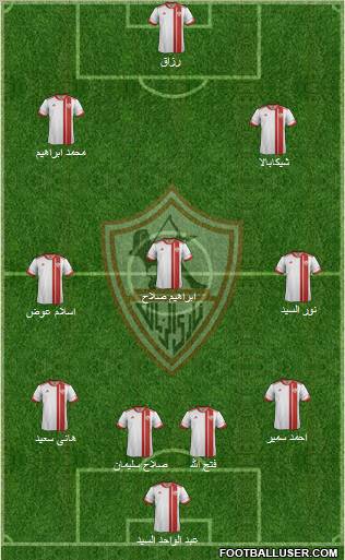 Zamalek Sporting Club Formation 2012