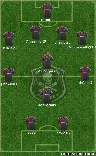 Orlando Pirates Formation 2012