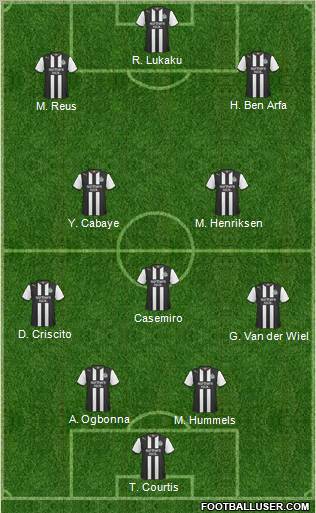 Newcastle United Formation 2012