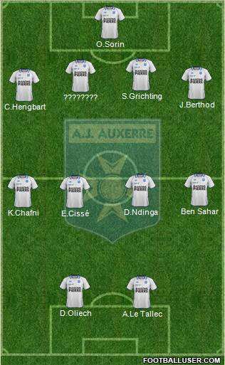 A.J. Auxerre Formation 2012