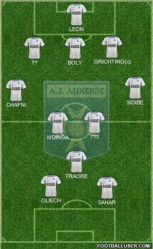 A.J. Auxerre Formation 2012