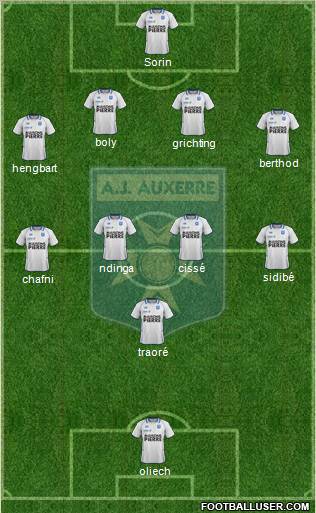 A.J. Auxerre Formation 2012