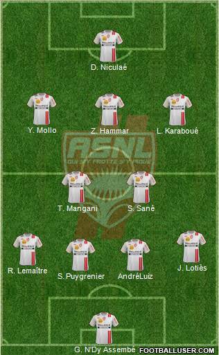 A.S. Nancy Lorraine Formation 2012