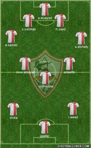 Zamalek Sporting Club Formation 2012