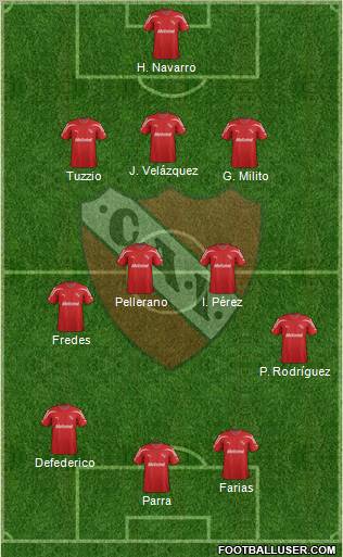 Independiente Formation 2012