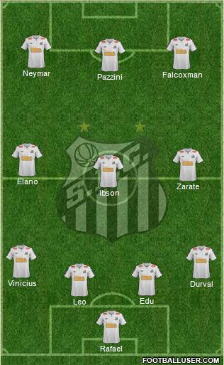 Santos FC Formation 2012