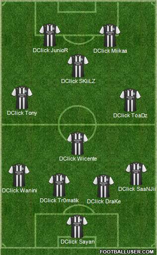 Newcastle United Formation 2012