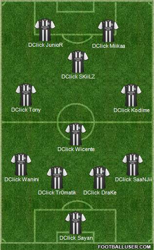 Newcastle United Formation 2012