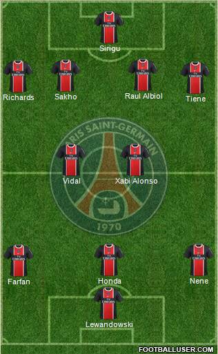 Paris Saint-Germain Formation 2012