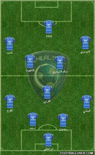 Al-Hilal (KSA) Formation 2012