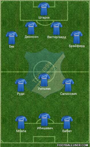 TSG 1899 Hoffenheim Formation 2012