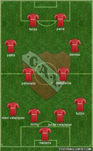 Independiente Formation 2012