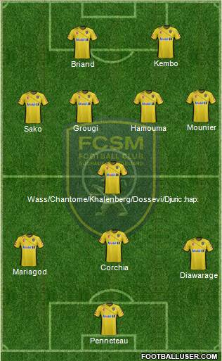 FC Sochaux-Montbéliard Formation 2012