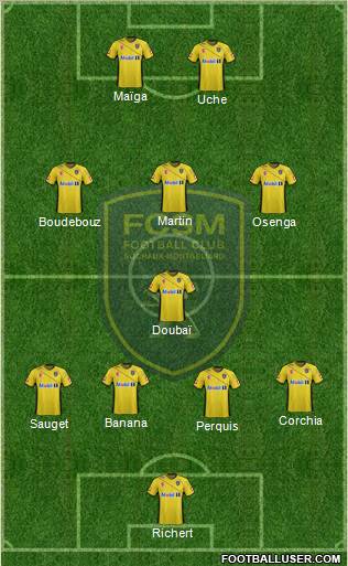 FC Sochaux-Montbéliard Formation 2012