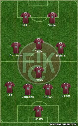 1.FC Kaiserslautern Formation 2012