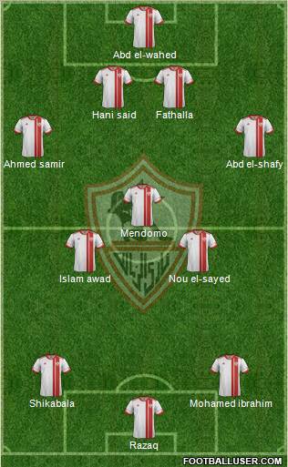 Zamalek Sporting Club Formation 2012