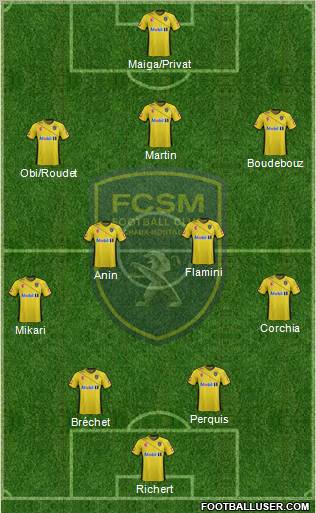 FC Sochaux-Montbéliard Formation 2012